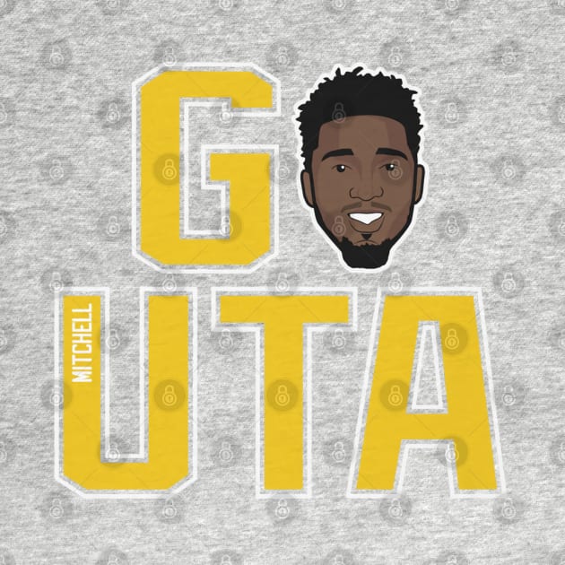 Donovan Mitchell Utah GO UTA by Buya_Hamkac